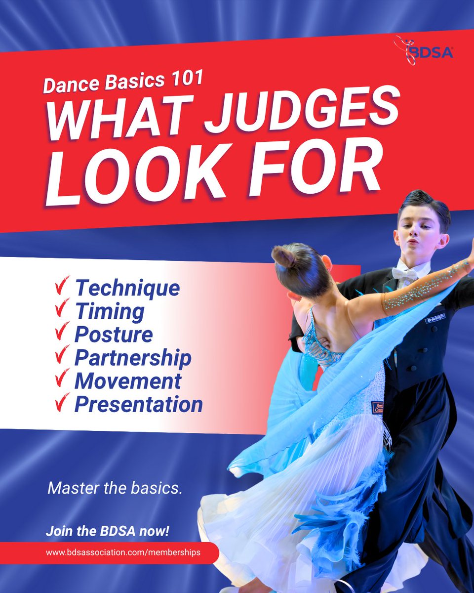 Ever wondered what makes a performance stand out before the music ends?

Strong foundations build confidence and elevate every movement. Focus on the details and keep progressing with expert support. 

Join the BDSA today!

#DanceBasics #DanceSport #BDSA #DanceTechnique