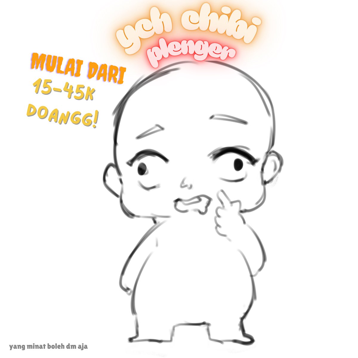 reyglyph's tweet photo. 🎉YCH CHIBI PLENGER 🎉
akuu open commis buat ych chibi plenger nihh!( only 5 slot )
kalian bisa dm aku kalau minatt yahh✌️
^noted^
~ pesanya bisa lewat dm
~ bisa pilih lineart dan full render
~ payment bisa gopay dan dana
#commisionopen #chibicommisionopen https://t.co/YZ0kyhULcP