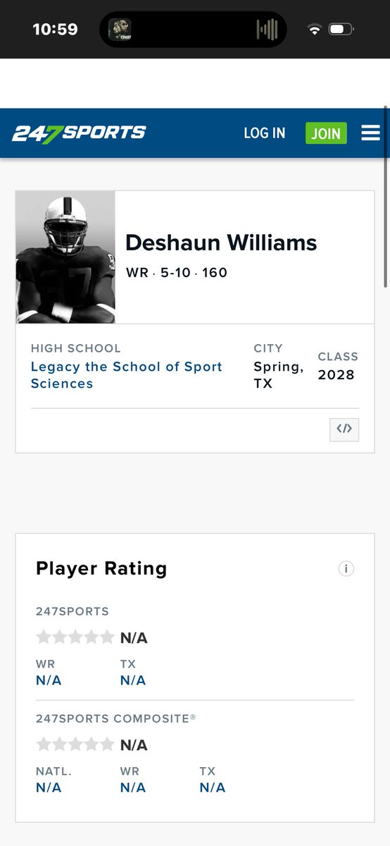 Deshaun ‘tutu’ Williams (@deshuan2028) / Posts / X