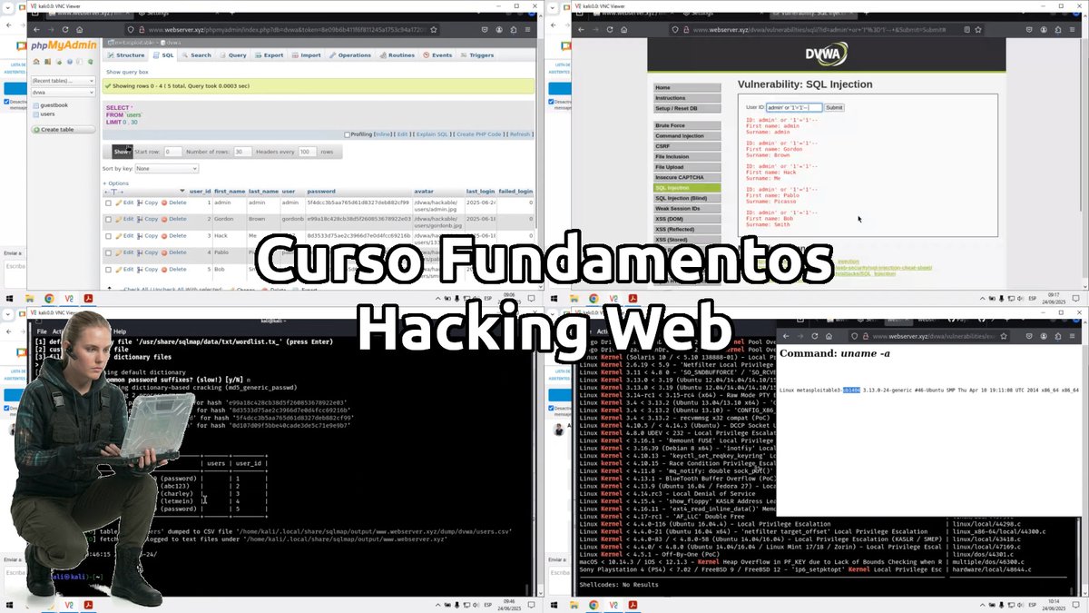 Alonso_ReYDeS's tweet image. 🥊 ¡Cero teoría aburrida, 100% acción con laboratorios! 🧪 Explotaremos DVWA para vivir la experiencia de un Pentester profesional. ¿Estás listo para el reto? 💻 ¡30% de Descuento! 📲 WhatsApp: wa.me/51949304030 🌎 reydes.com/e/Curso_Fundam…

#cyberattack #vulnerability