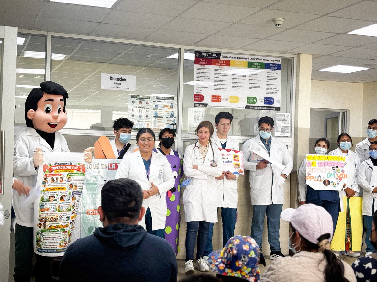 HGLatacunga's tweet photo. #ElNuevoEcuador | 🫁💙 En el marco del Día Mundial de la Tuberculosis, el Hospital General Latacunga desarrolló importantes charlas informativas dirigidas a pacientes y comunidad, fortaleciendo la prevención, detección oportuna y tratamiento de esta enfermedad. https://t.co/xPFPdQDWVE