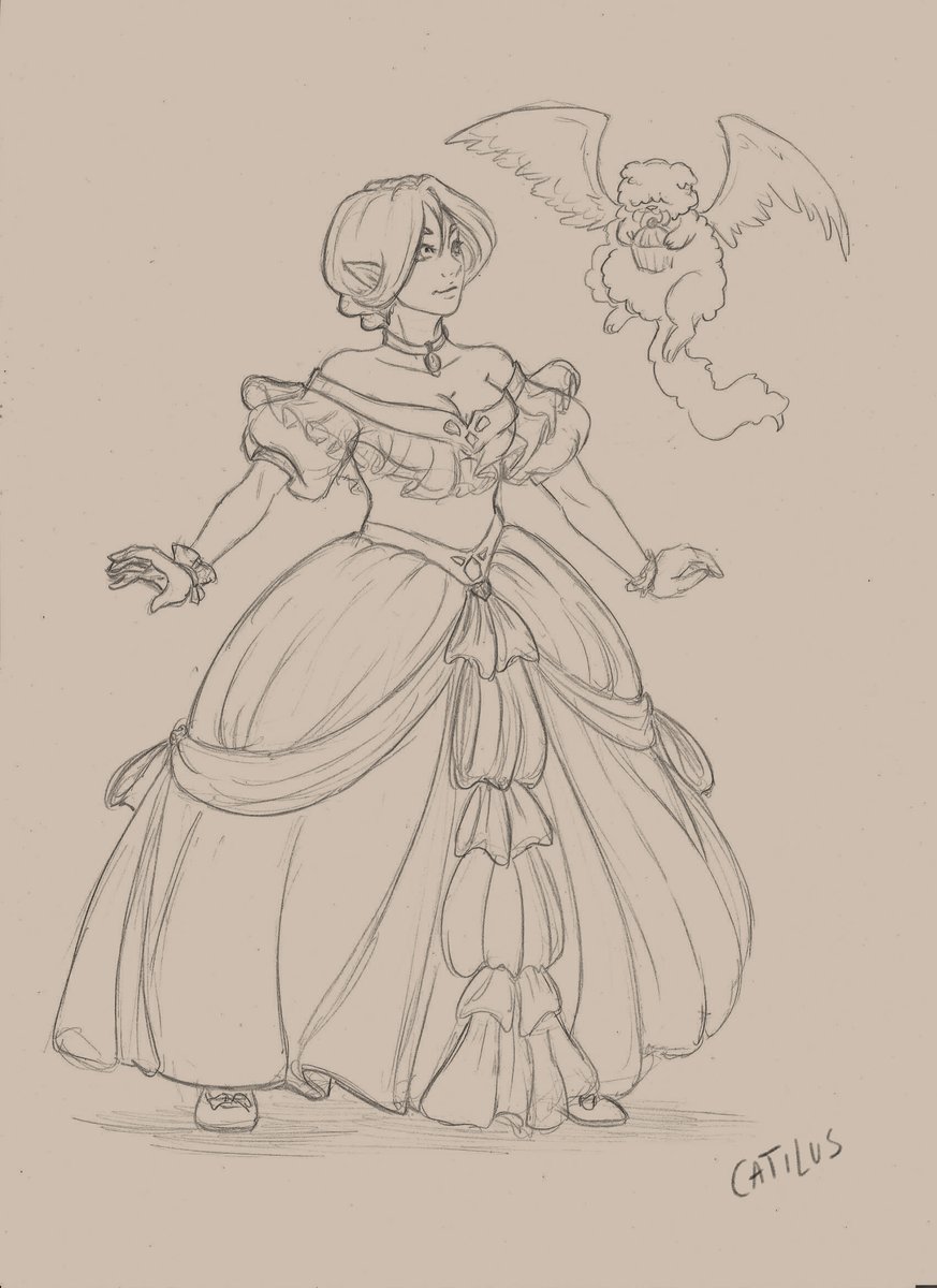 CatilusArt's tweet photo. Nadine in a Ballgown
Nadine getting ready for a grand ball with the aid of her faithful old cat Claudine who came down from her idyllic cat afterlife to lend her magic paws! https://t.co/52YnStDAHZ