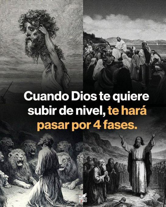 Cuando Dios te quiere Subir de nivel, te hará pasar por 4 fases...🧵