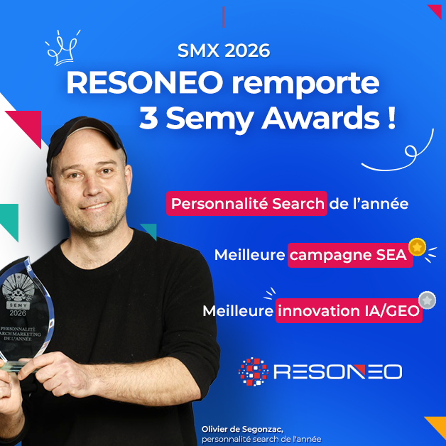 resoneo's tweet photo. Nous sommes fiers de vous annoncer que @resoneo a été distingué à 3 reprises lors du SMX 2026 !
Un grand merci à toute l'équipe du SMX Paris et Félicitations à@5eg

L'article à lire sur notre blog : https://t.co/UcW1BJUSe7 https://t.co/630TAoeF6E