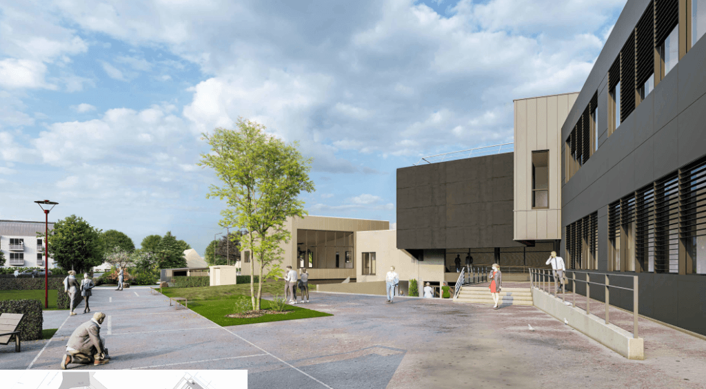 RegionNormandie's tweet image. À Épron, la 1ere pierre du chantier de rénovation et d’extension du #campus normand #Builders, école d'ingé, a été posée aujourd’hui. 🚧

Un projet ambitieux, soutenu à 50 % par la Région, pour imaginer le campus de demain : durable, innovant et au service des talents du BTP.