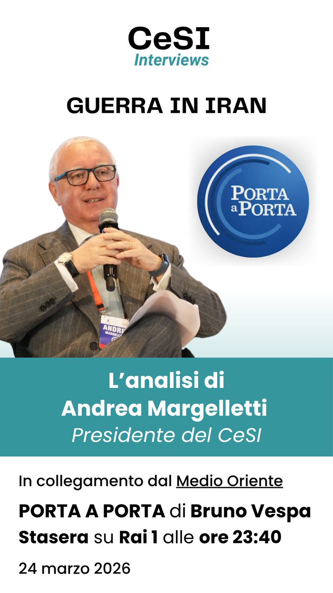 CeSI - Centro Studi Internazionali tweet media