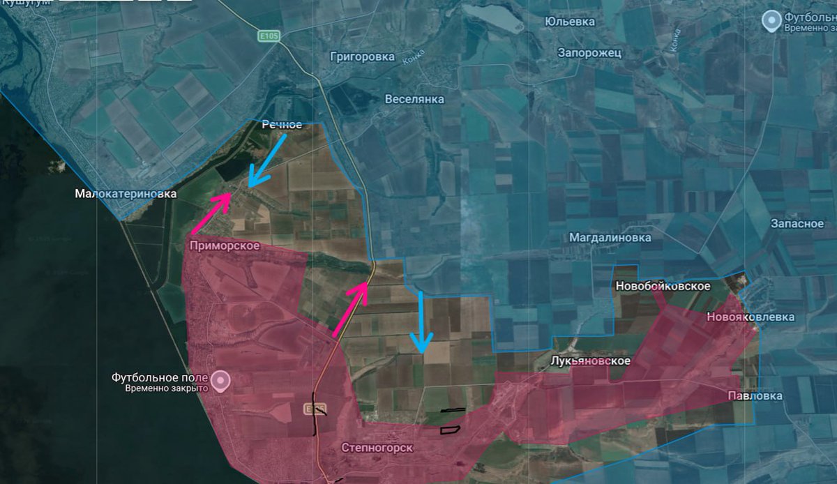 Ukrainian warriors successfully counterattacking orcs to the south from Zaporizhzhia. 
Godspeed.