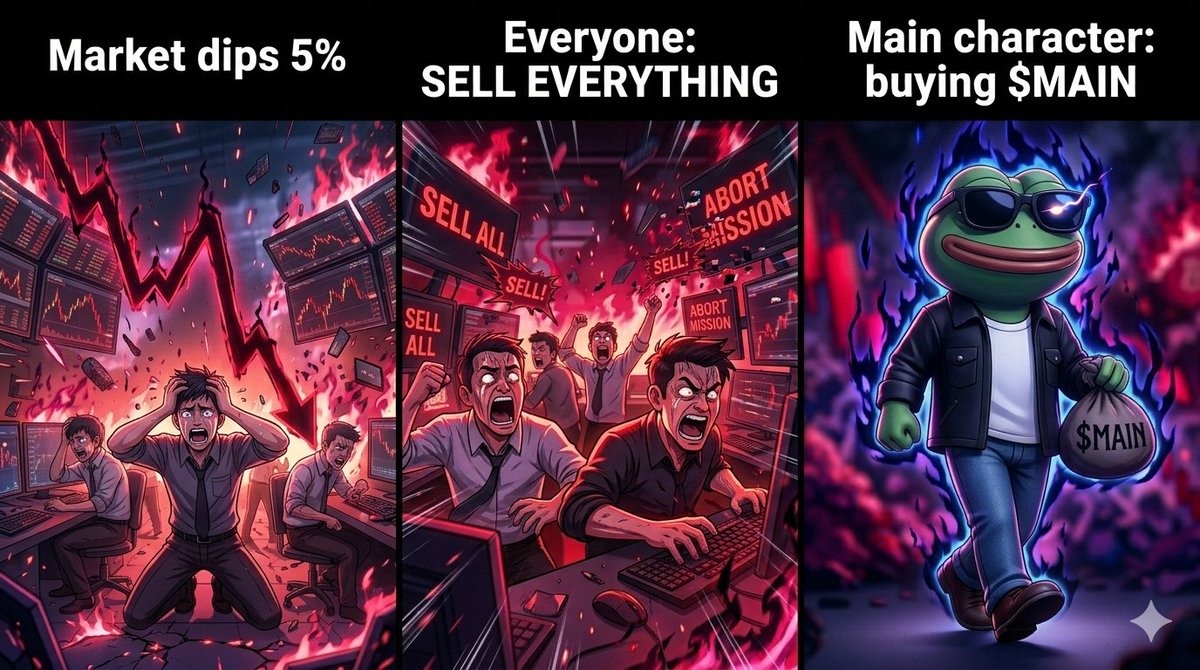 david_onchain_'s tweet photo. You’re either reacting… or you’re in control.
Most people panic.
The main character positions early.
@themaincoin_2
#MAIN #maincharactercoin #MemeContest https://t.co/U5CAYgLO4S