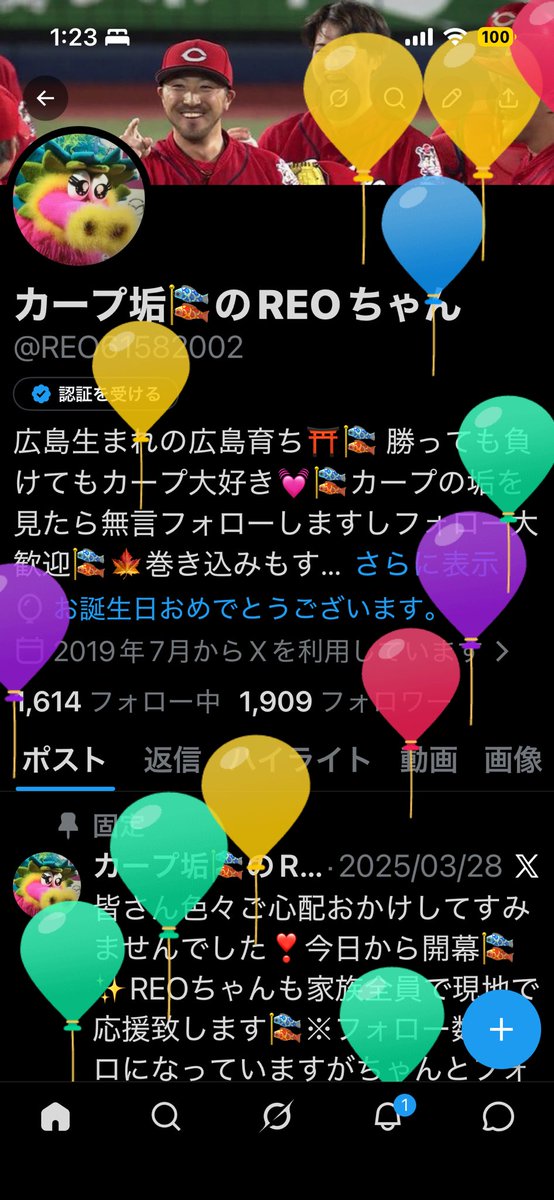 カープ垢🎏のREOちゃん tweet media