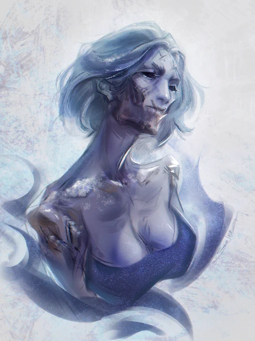 My art in blue