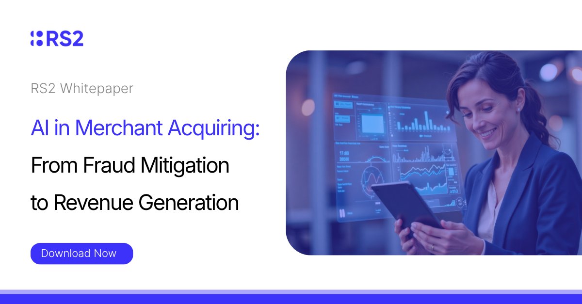 📘 RS2’s new whitepaper explores how AI is transforming merchant acquiring — from fraud mitigation to revenue generation, payment optimisation, and stronger merchant performance.

👉Read it here: rs2.com/ai-in-merchant…

#RS2 #AI #FinTech #Payments
