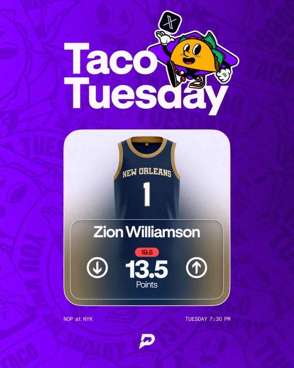 PrizePicks Taco Tuesday Tracker tweet media