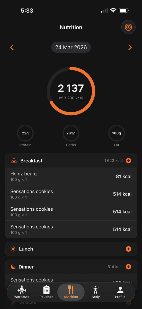 k0va1_'s tweet photo. i’ve added a nice calories tracker for BULKD. all in one app! https://t.co/IjZd0Yhuhv