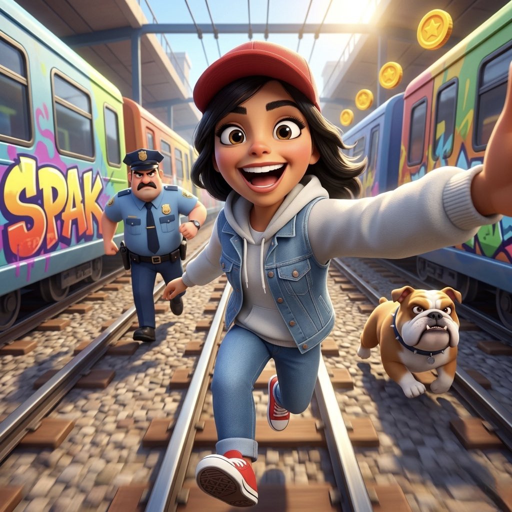 waffartlk's tweet photo. 🎨 برومبت اسطووووري 🤩

عيش أجواء لعبة Subway Surfers وكن انت الشخصية المفضلة، فقط ارفع صورتك واستمتع ✨

• البرومبت بأول تعليق 👇🏼 https://t.co/u6MVtzyogW