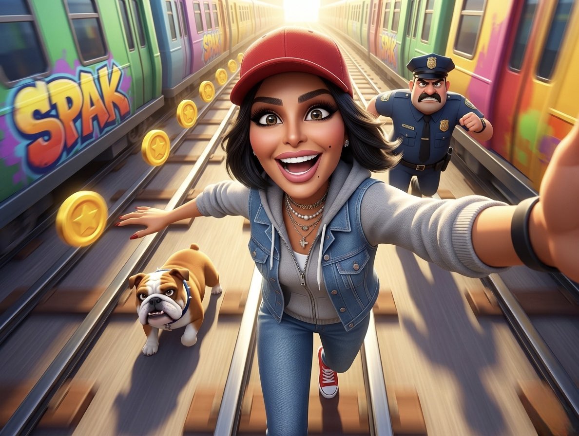waffartlk's tweet photo. 🎨 برومبت اسطووووري 🤩

عيش أجواء لعبة Subway Surfers وكن انت الشخصية المفضلة، فقط ارفع صورتك واستمتع ✨

• البرومبت بأول تعليق 👇🏼 https://t.co/u6MVtzyogW