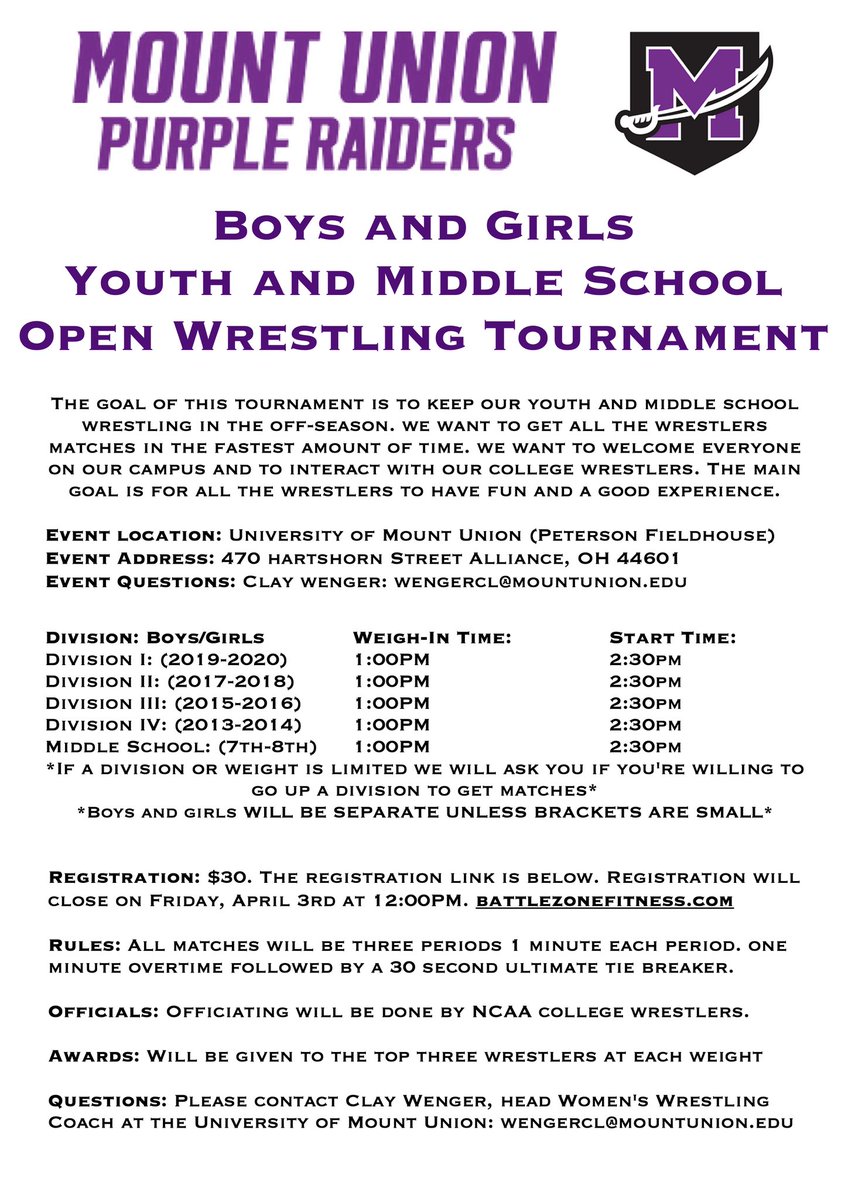 Mount Union Women's Wrestling tweet media