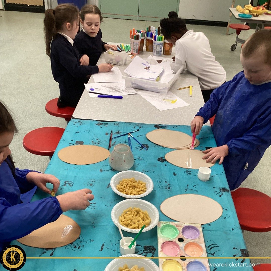 wearekickstart's tweet image. Creative little hands at work 🐣✨

The children at Waterloo Primary have been busy exploring our Easter Egg Pasta Patterns activity - mixing colours, shapes, and a little bit of mess along the way! 🎨🍝

#EasterFun #EarlyYears #LearningThroughPlay #WaterlooPrimary #Kickstart