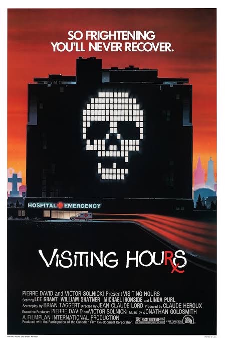 EugWSerra's tweet photo. On May 21, 1982, Visiting Hours was released in Canada. #VisitingHours #MichaelIronside #WilliamShatner #LindaPurl #LeeGrant https://t.co/uxFFBsAcf9