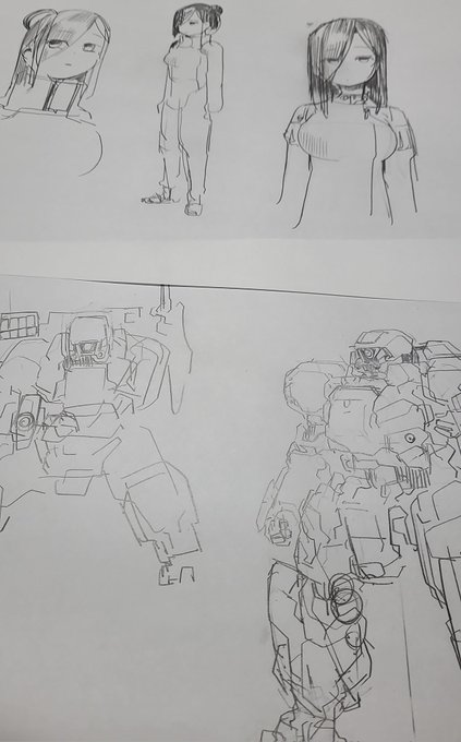 だらだらロボとかキャラ描いてる 