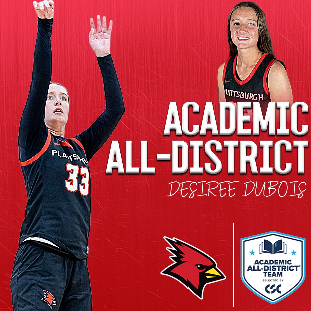 PlattsAthletics's tweet image. WBB | CSC Academic All-District Teams Are Here!!

@Cardinals_WBB's Meredith Bush, Desiree DuBois, Kayla Johannesen, and Rosie Sculco were each named to the College Sports Communicators (CSC) Academic All-District Women's Basketball Team. Great job, ladies!!!

#CardinalStrong