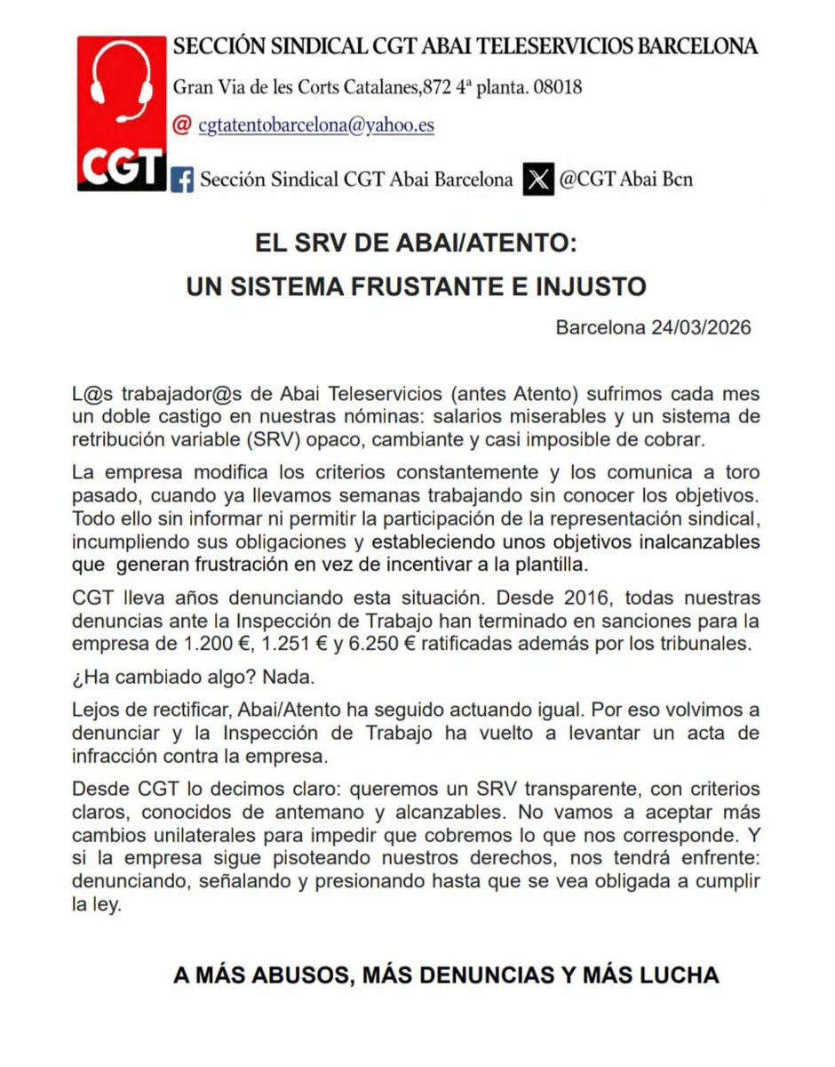 CGT ABAI Barcelona tweet media