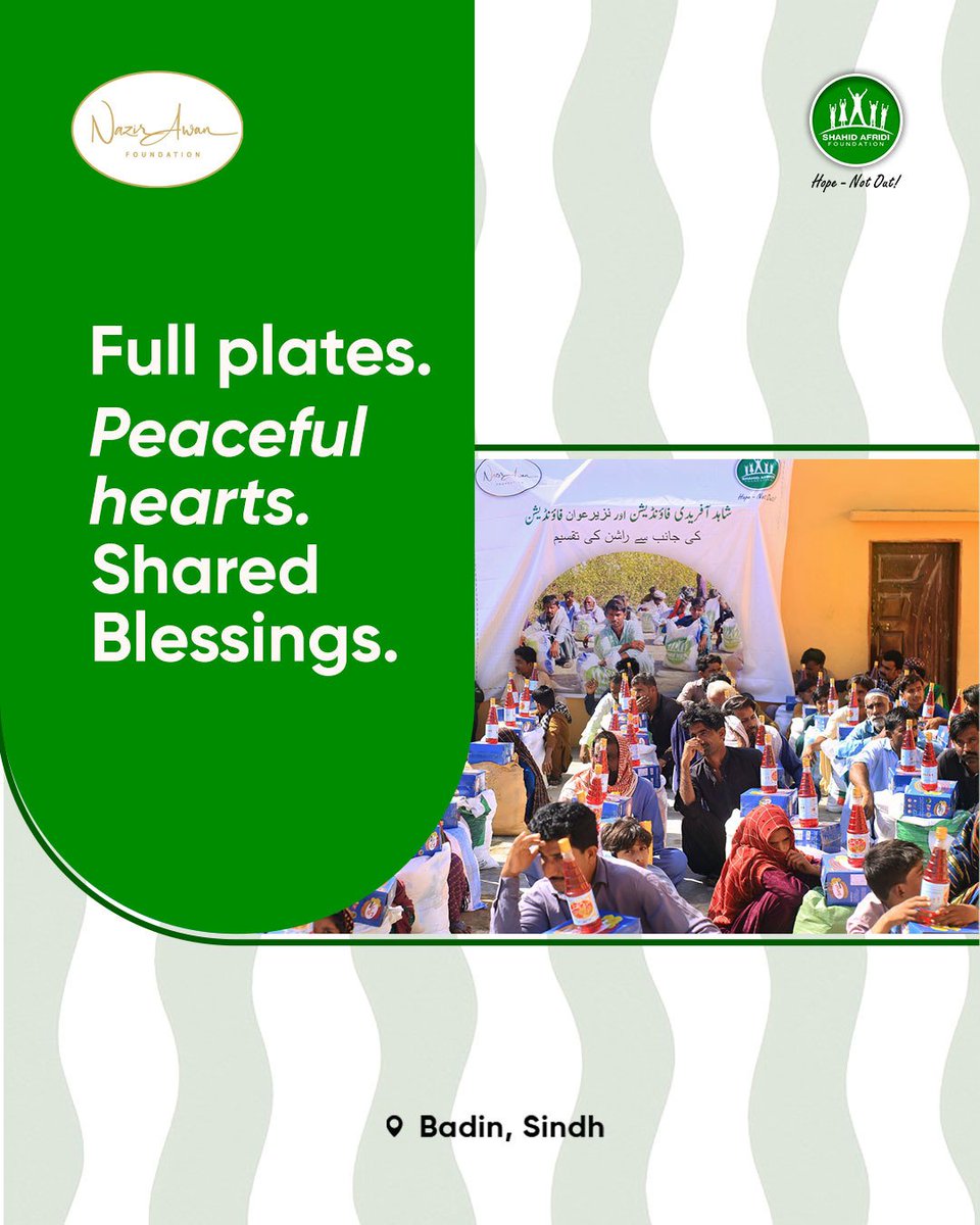 Shahid Afridi Foundation tweet media