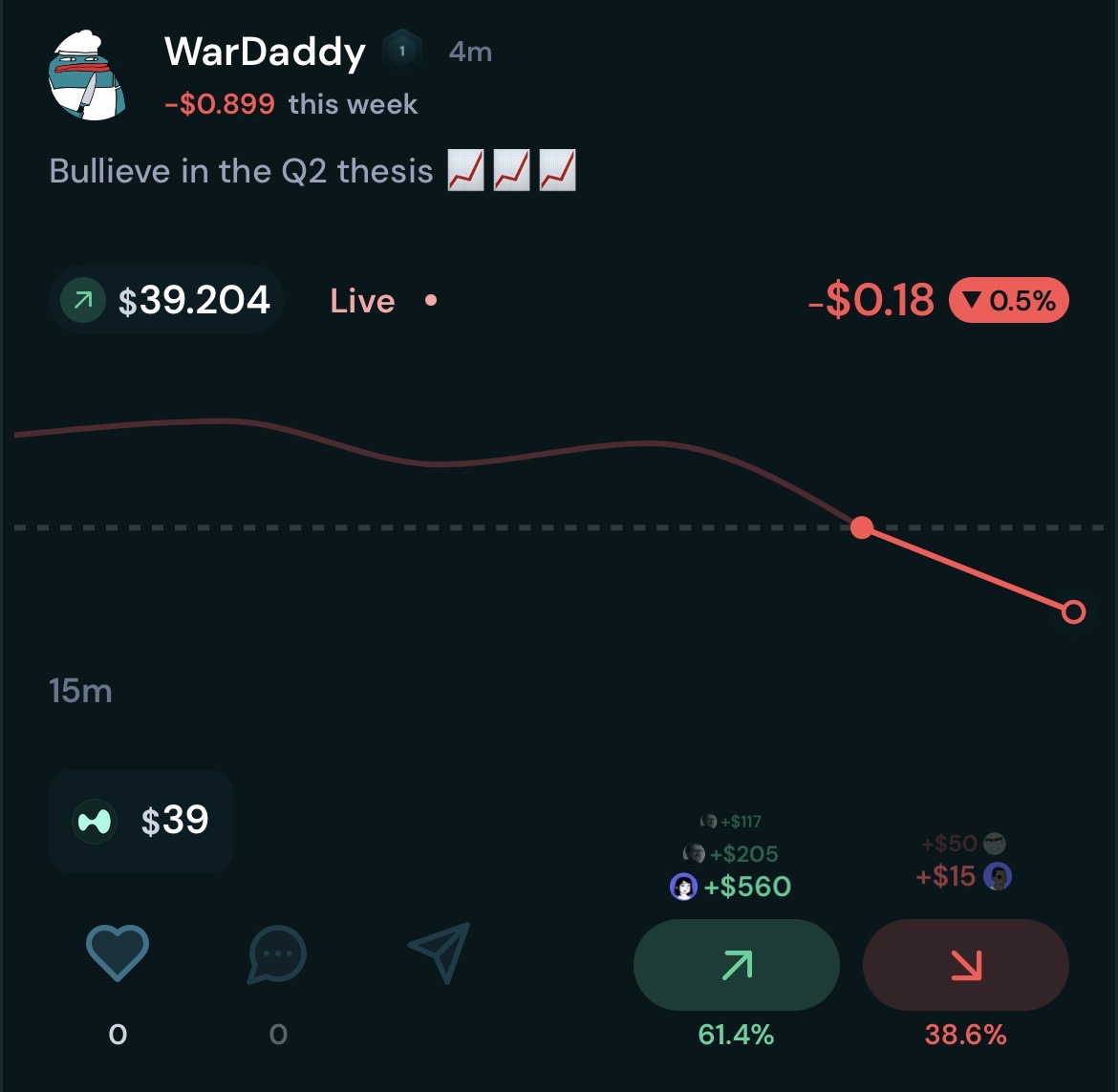 wardaddycapital's tweet photo. Welcome to the social trading layer of HIP3 markets 

HIP3rliquid https://t.co/0eBGuLhX3g