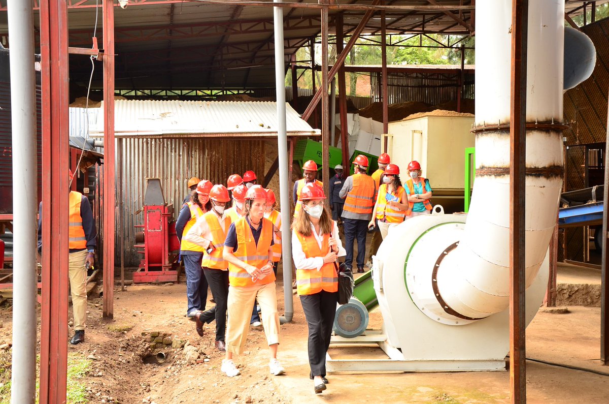 RubavuDistrict's tweet photo. The delegation’s visit to Biomassters showcased how innovation in clean cooking energy is making a difference. Producing eco-friendly pellets that meet quality standards, not only protecting the environment but also contributing to economic growth, and creating green jobs. https://t.co/fTJLjP0LIj