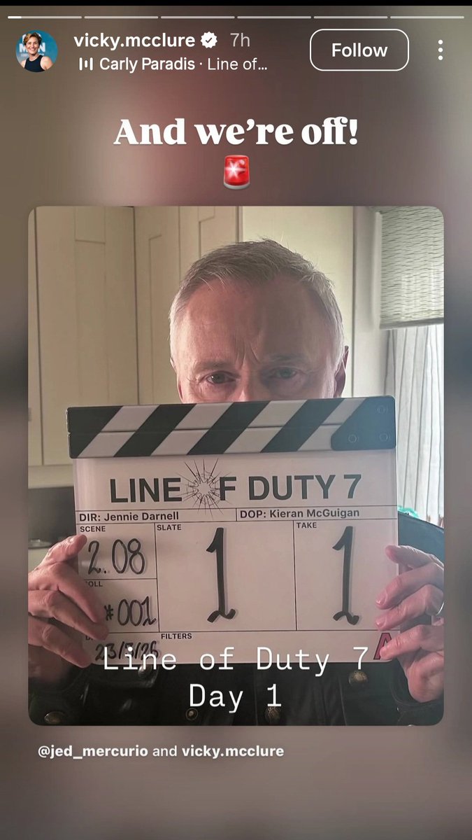 DebbieBlackma14's tweet photo. One step closer to #LoD7 with #LineofDuty starting filming https://t.co/SFkKAcSfbo