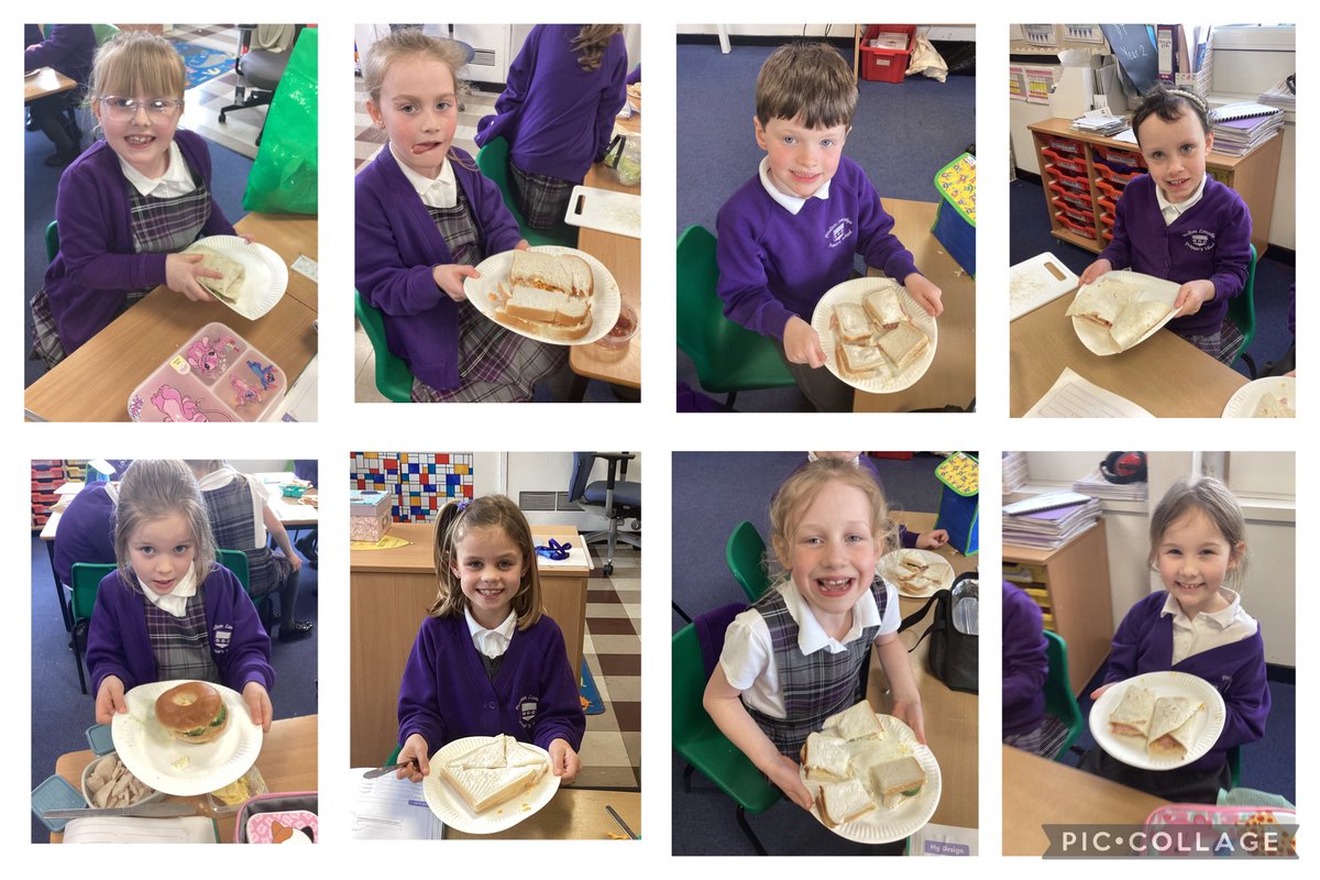poultonlancelyn's tweet photo. Year 2 have had so much fun making their sandwiches in DT today. Some interesting combinations chosen! Now we can all cut, grate, peel and slice our own ingredients. Well done everyone.🥪🧀 @OakTreesMAT #PLexpression https://t.co/LDJUca35zD
