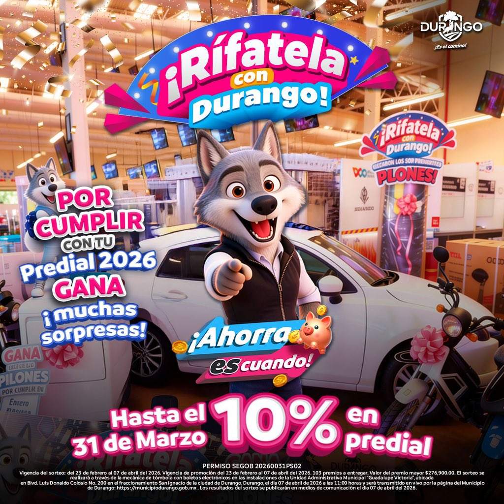 Municipio de Durango tweet media