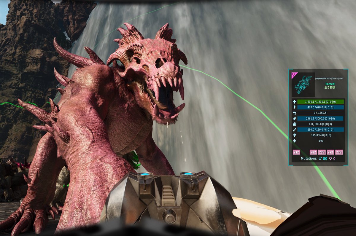 neru080's tweet photo. 可愛い色合い。
他ブリーダーには皮を剥いだ見たいと言われたけれどwww
 #ARK #ARKSurvivalAscended https://t.co/eZZefXYlrX