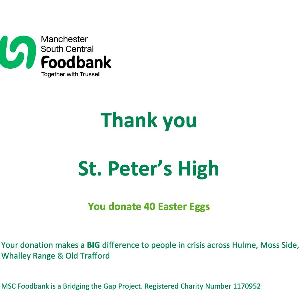 St Peter's RC High School tweet media