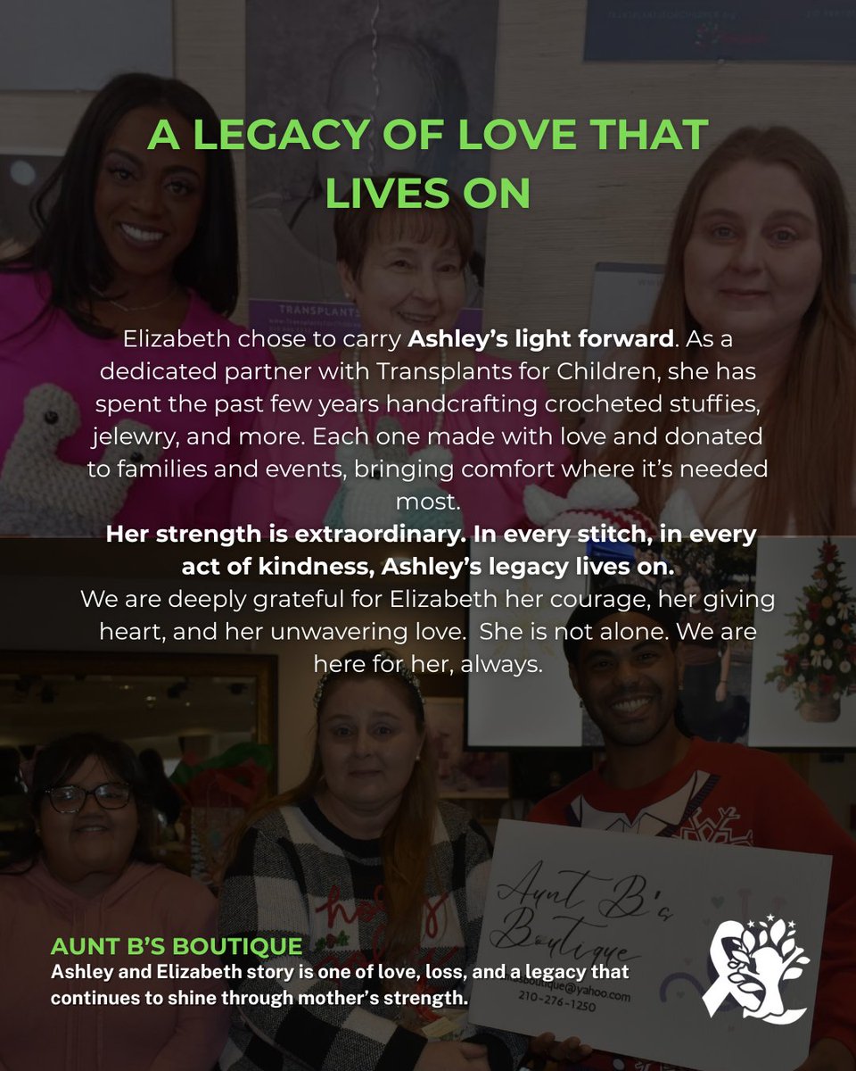 TFC_TX's tweet photo. Ashley’s light still shines. Through unimaginable loss, Elizabeth honors her daughter’s legacy giving back, creating comfort, and spreading love to other families. That strength is powerful. Love is forever.We are grateful for her.
#LegacyOfLove #DonateLife #TFCStronh https://t.co/e1aGFX7dCd