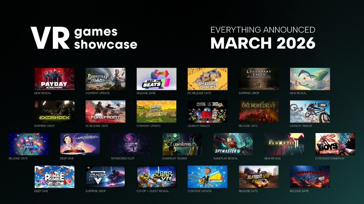 VR Games Showcase tweet media