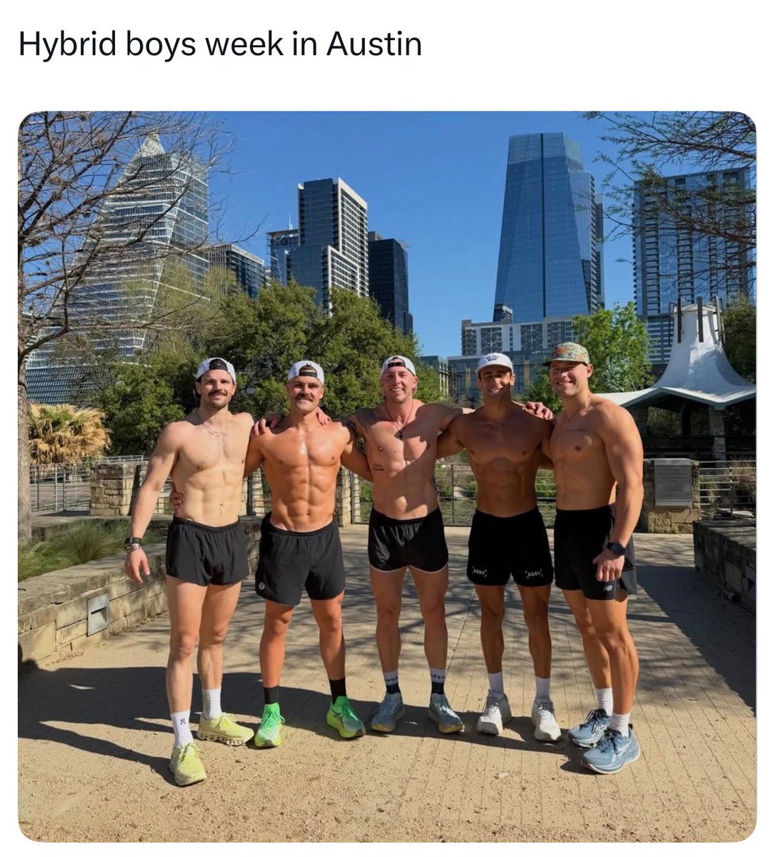 Why is Twitter going crazy over these straight boys for this? It’s literally what you see every afternoon running the west side highway. You thirsty boys need to calm the fuck down and realize that straights outside redneck towns actually wear short shorts.