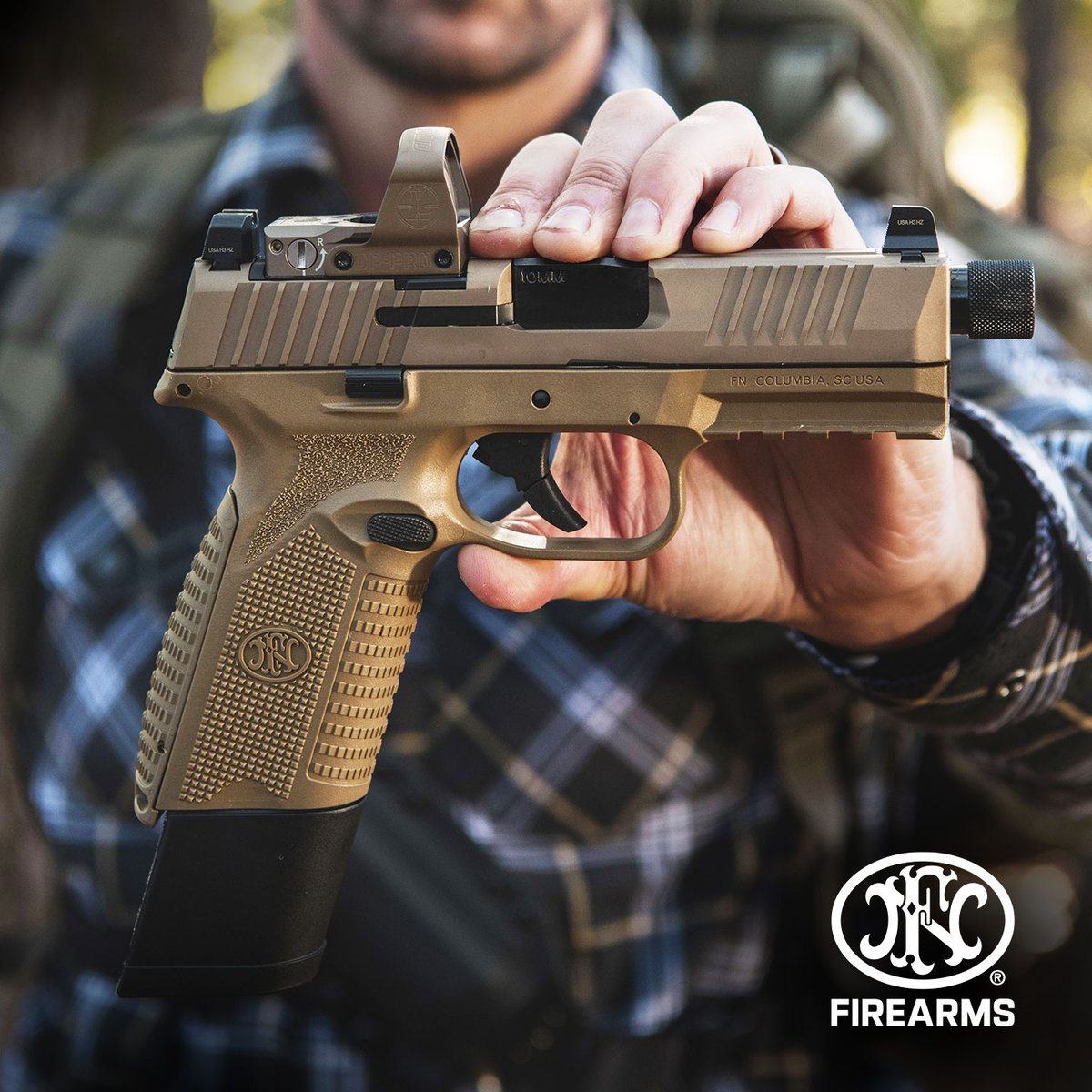 GunBroker's tweet photo. FN 510®: Max velocity. Max control. 

With the best standard capacity in 10mm pistols, this big bore delivers control. Because while power feels great, getting on target feels even better.

#GunsDaily #FN510 #10mm #ad @FN_America https://t.co/aCc28MFiwB