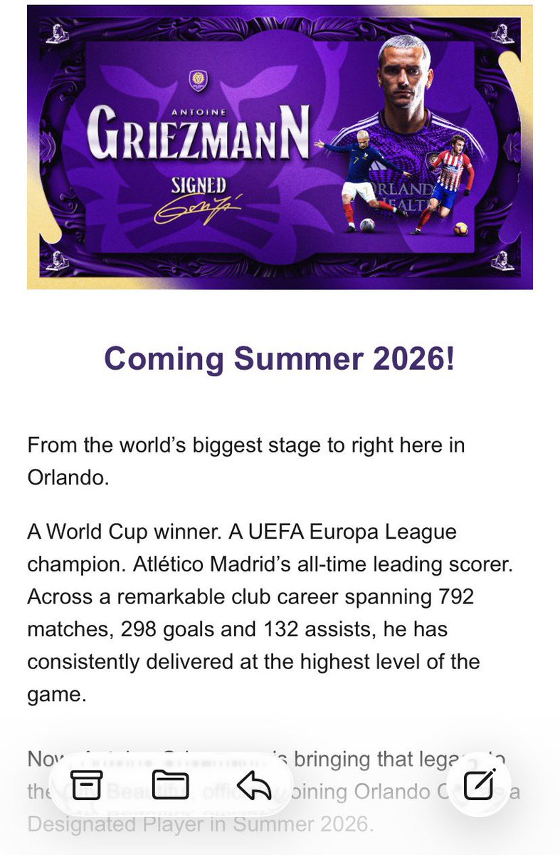 Antoine Griezmann seja bem vindo ao 🦁 💜