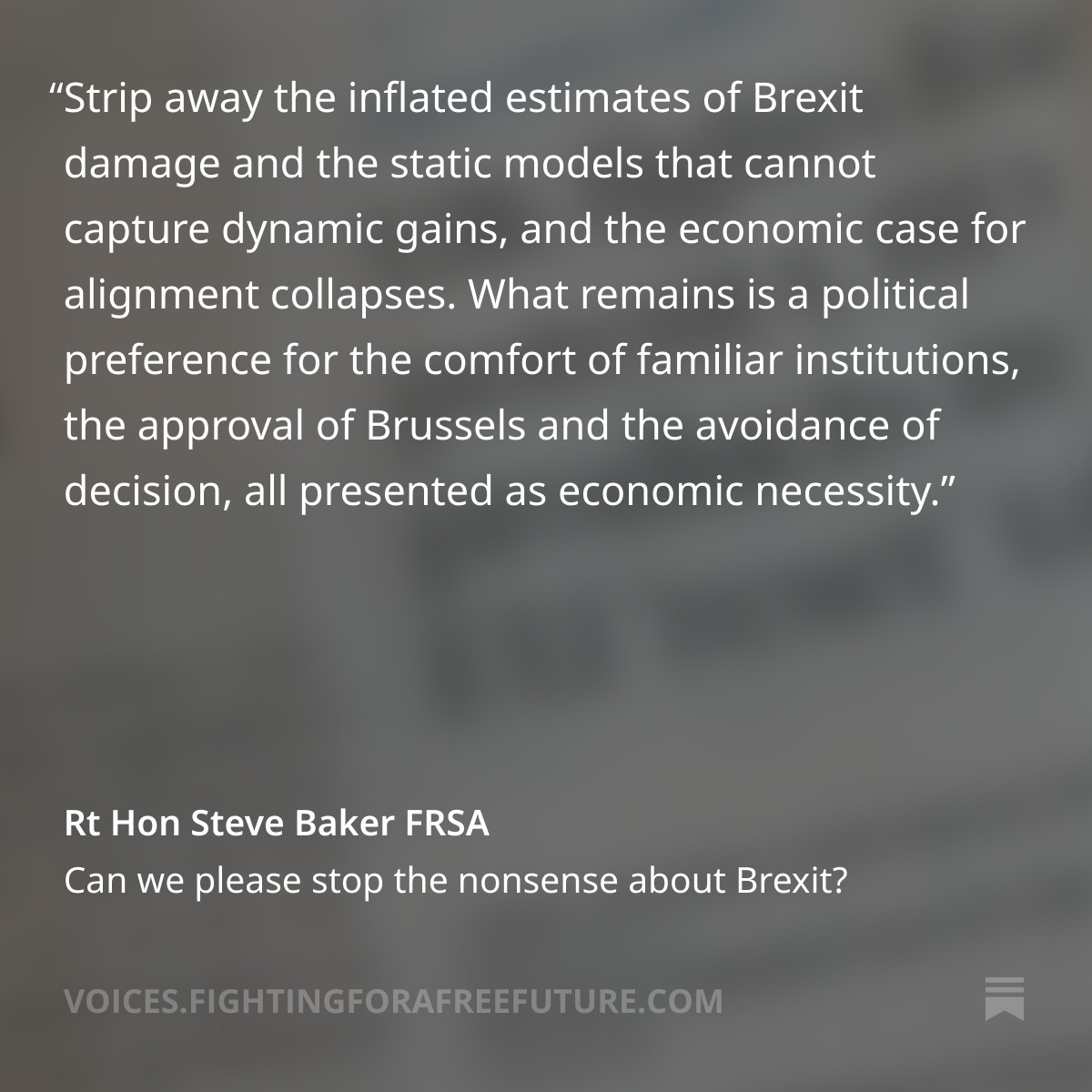 Rt Hon Steve Baker FRSA 🗽 tweet media