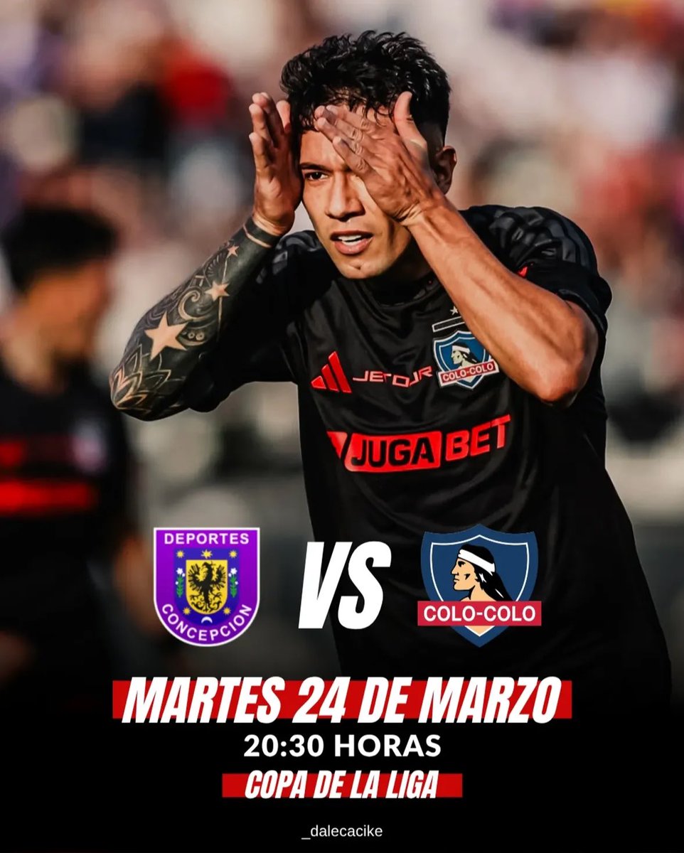 _TecnoMAS's tweet photo. ******** COPA LIGA CHILENA ********
#Fecha2
#CopaDeLaLiga
#FutbolChileno
#CONCC
#DeportesConcepcion
#ColoColo
#SomosMAS
#TecnoMAS
๐ฒ๐บ๐ป๐ฅ๏ธ๐ก
๐ FรTBOL CHILENO | TNT SPORTS HD - HBO MAX
๐ 20:30 HRS ๐จ๐ฑ | 26/03/2026
๐๏ธ ESTER ROA REBOLLEDO, CONCEPCION | CHILE https://t.co/9RLjpOLXst