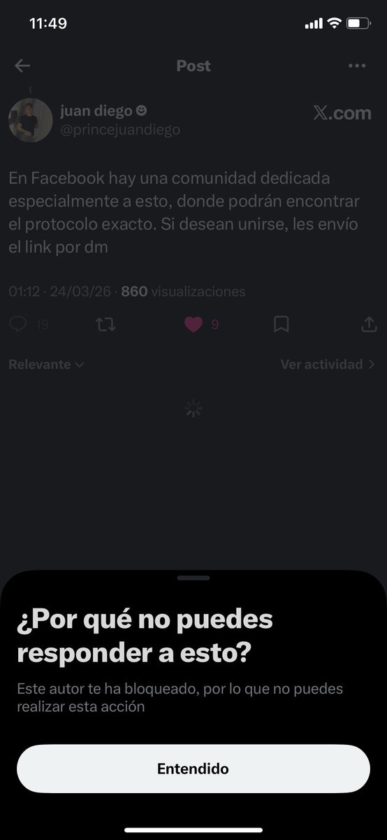 jjjcomu's tweet photo. @princejuandiego @elzorrotacneno No confien en Ricardo. Solo le interesa vender sus productos no compartir desinteresadamente la informacion y ayudar a las personas (y se evidencia en los posts que sube solo para tener comentarios) Me ha bloqueado solo por querer compartir información con los protocolos https://t.co/7lHYm8Lt3C