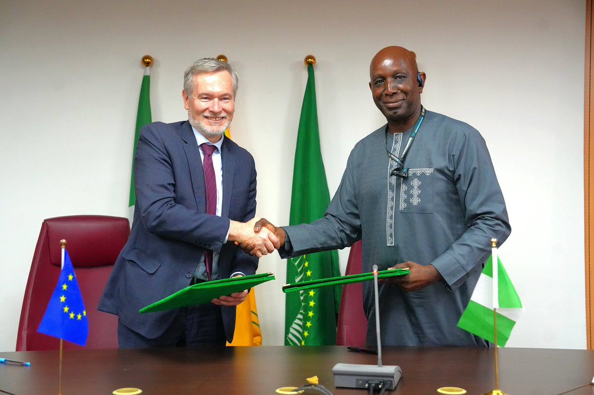 YusufTuggar's tweet photo. At the Nigeria–EU Ministerial Meeting @NigeriaMFA, I engaged with @kajakallas, VP @EU_Commission and High Representative of the European Union for Foreign Affairs and Security Policy @eu_eeas, to advance a more results-driven partnership anchored on sustainable development and security.

Discussions focused on strengthening cooperation in counter-terrorism, maritime security, and stabilisation efforts across the Sahel, while also advancing collaboration on migration, digital innovation, and economic growth. I highlighted Nigeria’s leadership in regional security initiatives, including the Regional Partnership for Democracy, and called for deeper EU engagement through technical support and investment.

We also reviewed progress under the EU’s Global Gateway Strategy, mobilising significant investments across clean energy, digital infrastructure, agriculture, transport, and human development, alongside opportunities in critical minerals, fintech, and industrial value chains.

Nigeria emphasised the need for balanced climate and trade frameworks, expanded market access, and practical mobility pathways that support skills, innovation, and shared prosperity.

Nigeria remains committed to a forward-looking and mutually beneficial partnership with the European Union; one that delivers tangible outcomes for our citizens and strengthens regional and global stability.