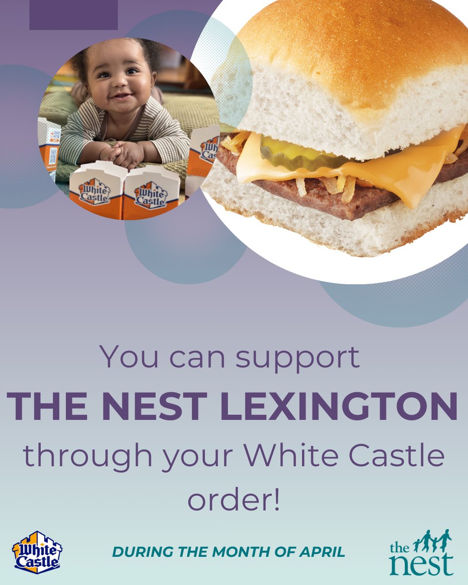 TheNestLex's tweet image. ⏰ Final reminder!

Tomorrow is the last day to round up your White Castle order and support The Nest 💛🍔

#TheNest #LexingtonKY #CommunitySupport #Nonprofit