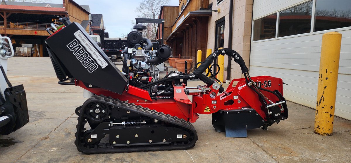schulhofftool's tweet photo. Got stumps?! Not anymore with this  beautiful machine! Come out and try our new Baretto Stump Grinder! https://t.co/AuV1Ula665 #schulhofftoolrental #schulhofftools #getitdone #barettoequipment https://t.co/Mcm9VXeg1r