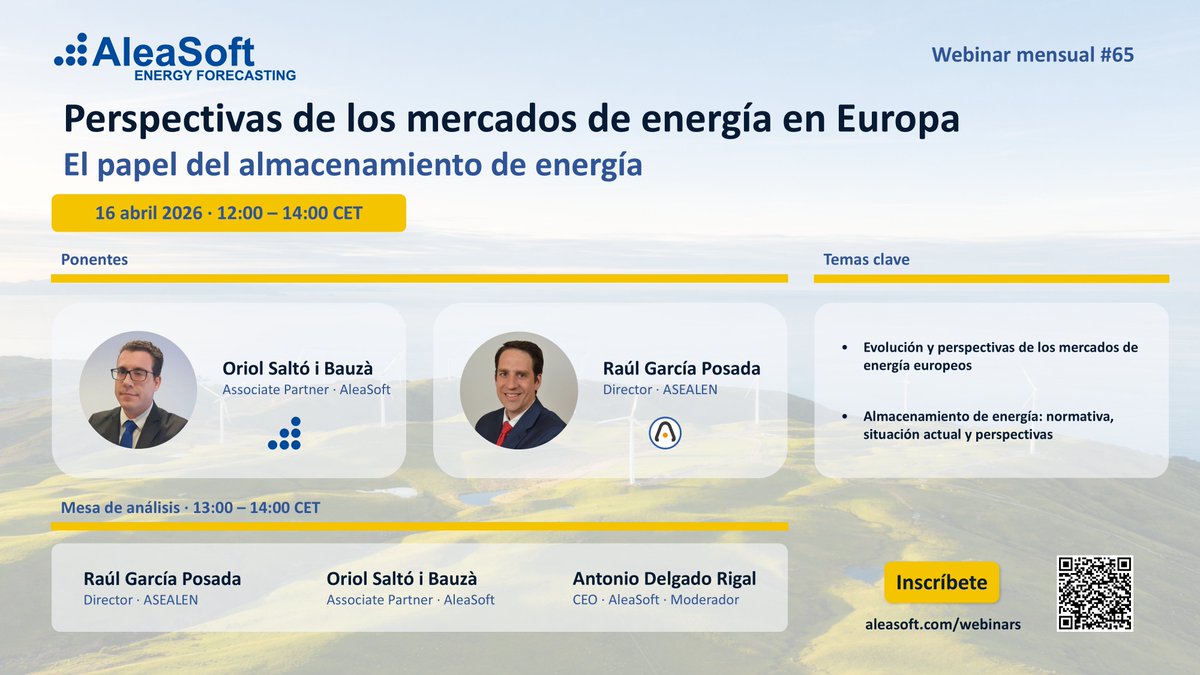 AleaSoft Energy Forecasting tweet media