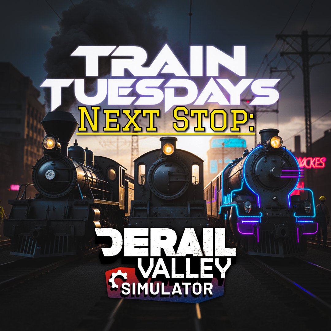 ModicaMedia's tweet image. Wassabi everyone! Join me at 12 PM PST as I jump into the drivers seat in #derailvalley.

Ways to watch:
youtube.com/live/_3SSjtXQC…
youtube.com/live/JF6j28Lsg… - Vertical
twitch.tv/silvershade6

-Silvershade

#TrainSim #TrainTuesday #letsplay