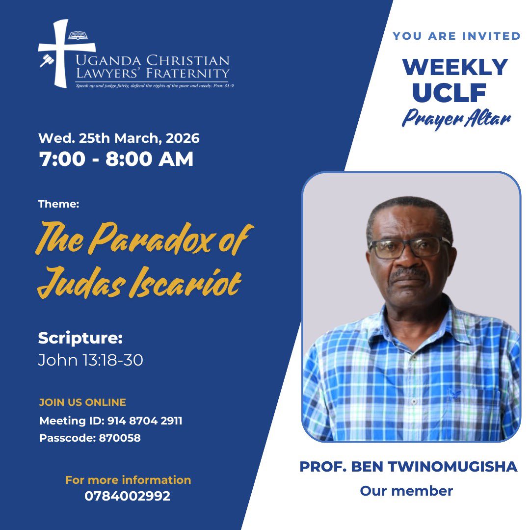 Uganda Christian Lawyers Fraternity tweet media