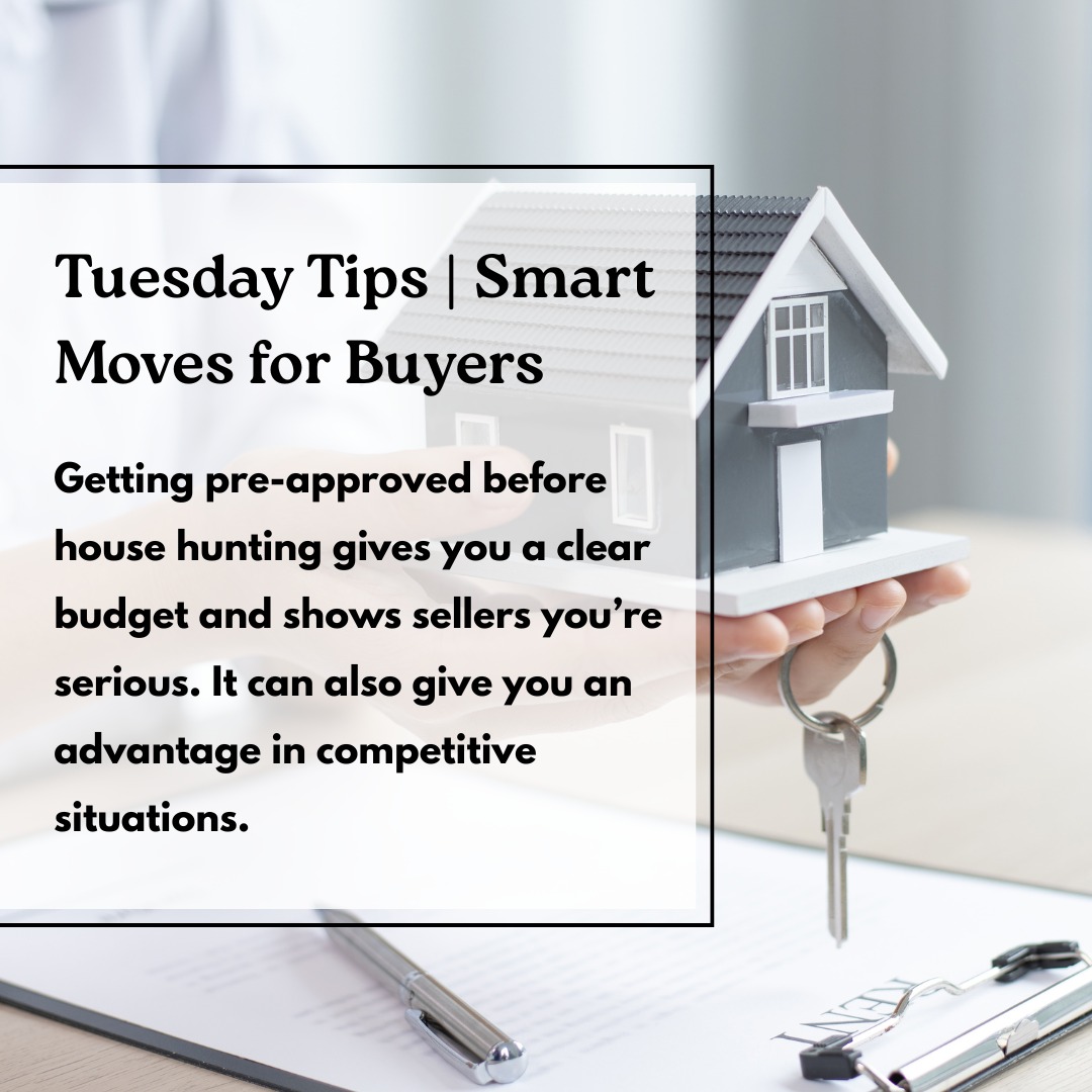 Tuesday Tips | Smart Moves for Buyers

Getting pre-approved before house hunting gives you a clear budget and shows sellers you're serious. It can also give you an advantage in competitive situations

#arizonarealestate
#Westvalleyrealtor
#Surpriserealtor