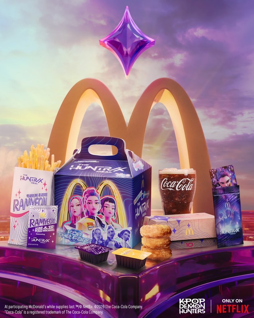 Xpert_things's tweet photo. #McDonald's U.S. has revealed their collaboration with ‘#KPOP DEMON HUNTERS’.
• #HUNTR/X Meal
• Saja Boys Breakfast Meal. https://t.co/BtTHLCUjaZ