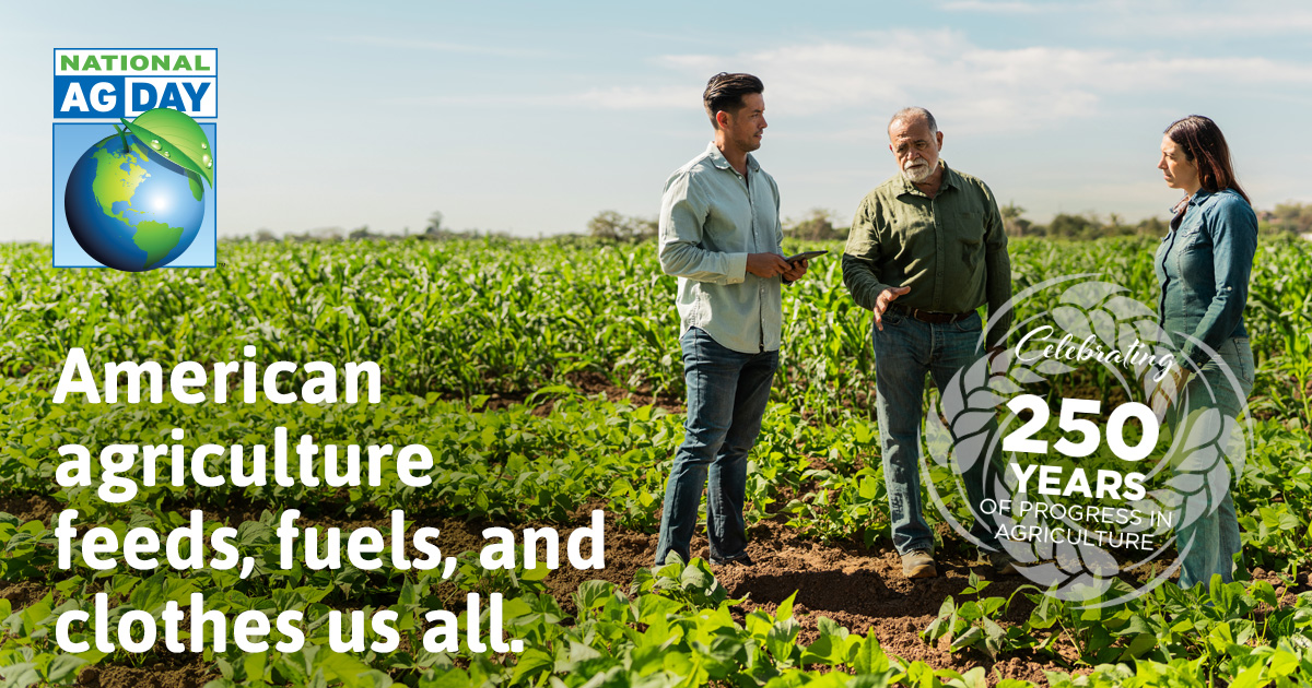 millingjournal's tweet photo. On #AgDay26, we are incredibly grateful to the growers and producers who feed our nation through their hard work and dedication. This year's Ag Day highlights the 250 years of American agricultural progress we benefit from every day. https://t.co/syrRONSO7g